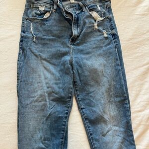 Abercrombie The Super Skinny Ankle High Rise Curve Love Jeans